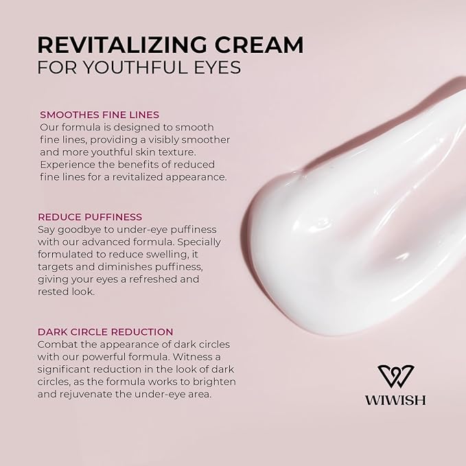 Advanced Retinol Eye Cream: Under Eye Cream for Dark Circles and Puffiness, Anti-Aging Eye Cream for Wrinkle Reduction and Firming, Under Eye Treatment Reduces Fine Lines and under eye bags-VivaGrace Women