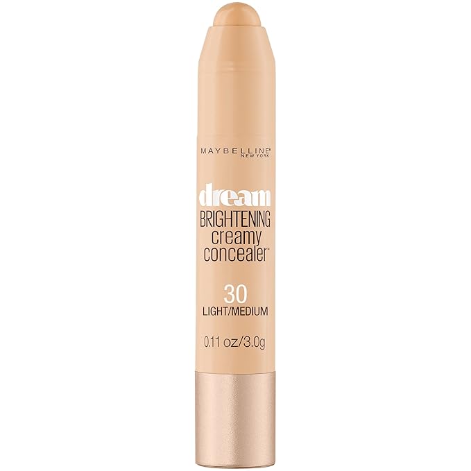 Maybelline Dream Brightening Creamy Concealer, Light/Medium, 0.11 oz.-VivaGrace Women