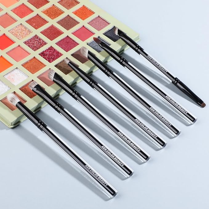KENCOLOR Premium 13-Piece Makeup Brush Set with PU Travel Pouch – High-End Acrylic Handle, Soft Synthetic & Natural Bristles, Dense & Non-Absorbent, for Flawless Application-VivaGrace Women