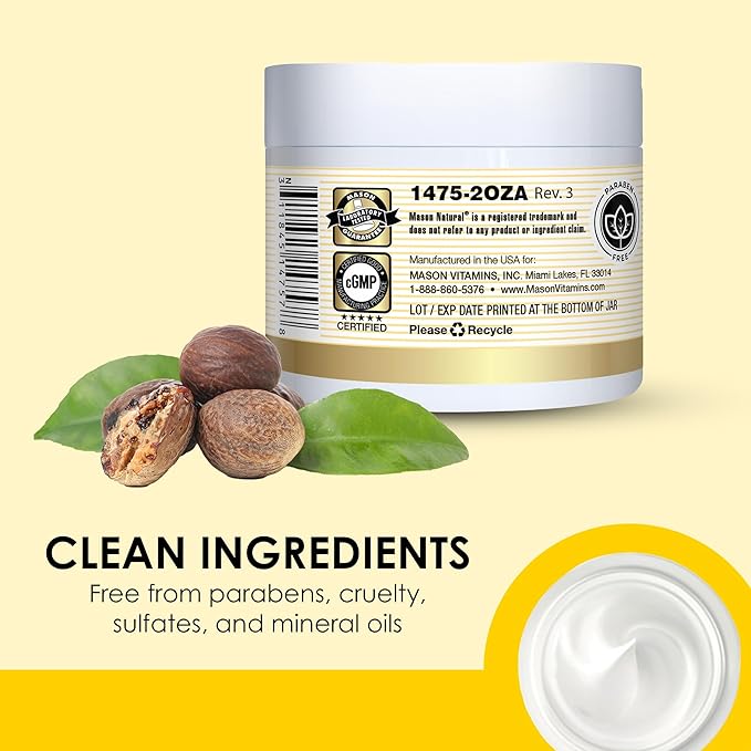 MASON NATURAL Collagen Premium Skin Cream - Anti Aging Face and Body Moisturizer, Intense Skin Hydration and Firmness, Pear Scent, Paraben Free, 2 OZ (3-Pack)