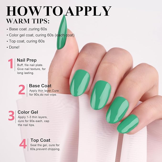Imtiti Gel Nail Polish - 15ml Green Bee Color Gel Polish for DIY Nail Art & Manicure, Salon Quality, Soak Off, 0.5 Fluid Ounces