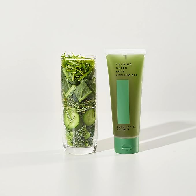 beauty Calming Green Soft Peeling Gel. Mild, Waterful Cleanser, 100ml / 3.38 fl. oz. / Hydration, Exfoliating, Deep Cleansing, Glowing, Cruelty-Free, Paraben-Free, Korean Skin Care
