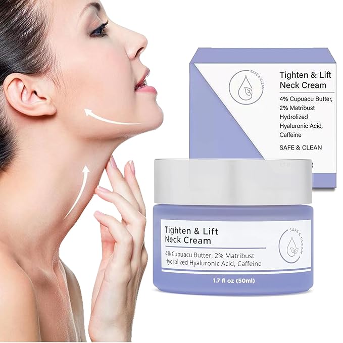 Neck Firming Cream, Neck Tightening Cream, Tighten and Lift Neck Cream, Neck Creams for Tightening and Firming Sagging Skin, Help Reduce Fine Lines & Wrinkles-VivaGrace Women