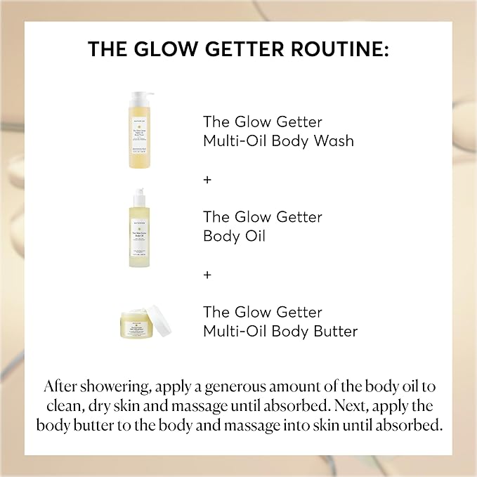 Naturium The Glow Getter Body Oil, Multi-Oil for Intense Nourishment, Hydrating & Moisturizing Formula, Vegan & Cruelty-Free, 3.4 oz-VivaGrace Women