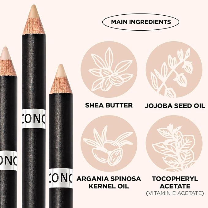 THESAEM Cover Perfection Concealer Pencil – Non Comedogenic spot Eraser - Conceal Blemish,Aging Spot,Acne&Freckle – Multi-Use Under Eye Concealer for Dark Circle,1.4g (0.5 Ice Beige)-VivaGrace Women