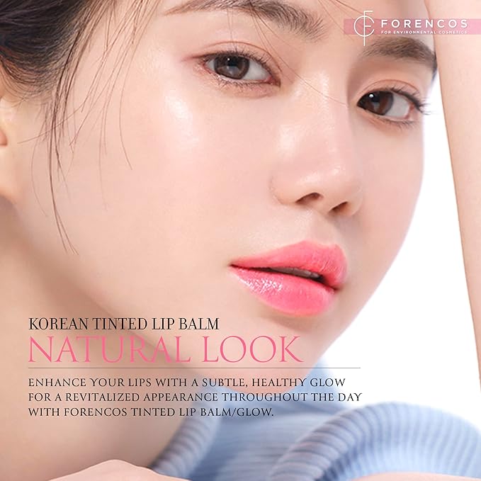 Tinted Lip Balm Hydrating 0.11 oz, Glow Pink Shade, Glossy High Pigmentation, Sheer and Smooth, Mositurizing, Natural Color (Pink Bouquet)-VivaGrace Women