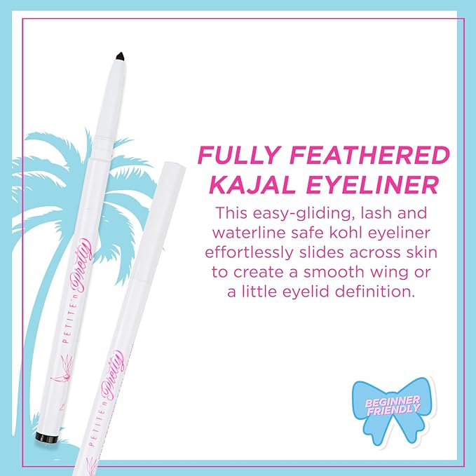 Petite 'n Pretty Eye Makeup Set for Kids - Makeup for Tweens & Teens - Fully Feathered Volumizing Mascara, Eyeliner, Made in the USA, w/Gift Bag-VivaGrace Women