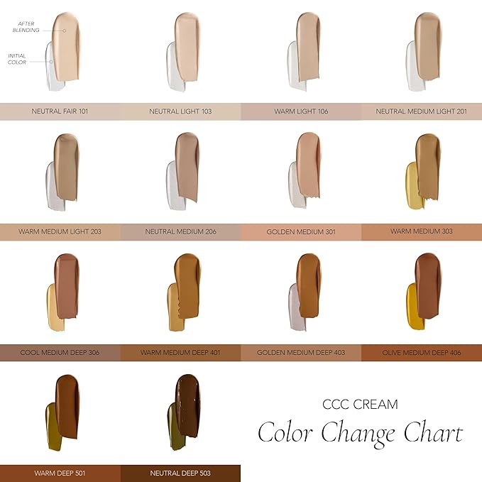 CLE Cosmetics CCC Cream (Neutral Fair 101 / SPF 50) - Color Correcting CC Cream with Sunscreen - Lightweight, Hydrating, Light to Medium Coverage Foundation - BB & CC Cream Hybrid - 1 fl oz-VivaGrace Women