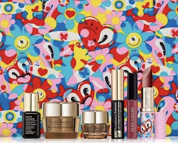 Estee Lauder 7 pieces Travel set Even-Tone, Lift & Glow with Full Size TOTE-VivaGrace Women