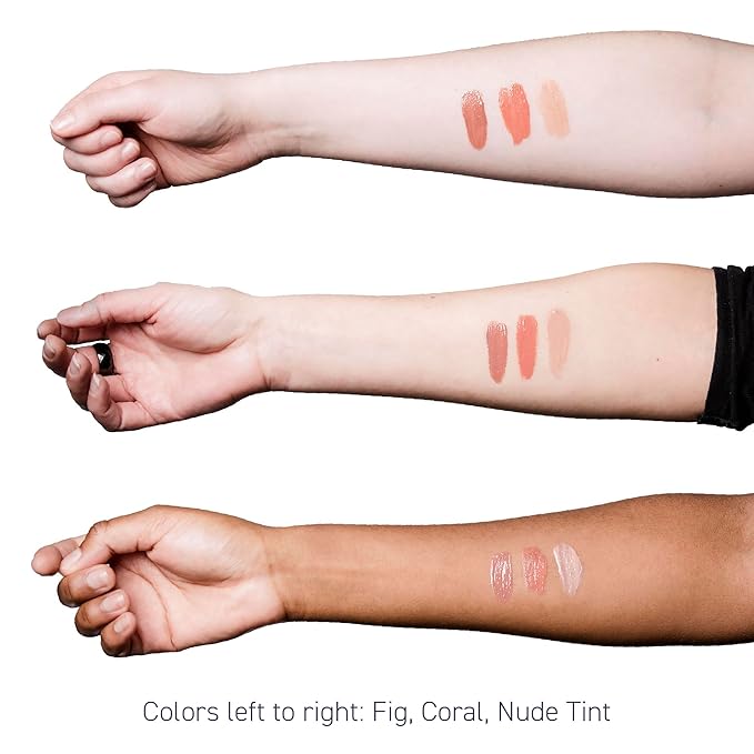 Brush On Block Sun Shine Protective Lip Oil SPF 30, Mineral Protection from UVA/UVB & Blue Light, Hydrating, Cruelty-Free, Gluten-Free, & Vegan, Nude-VivaGrace Women