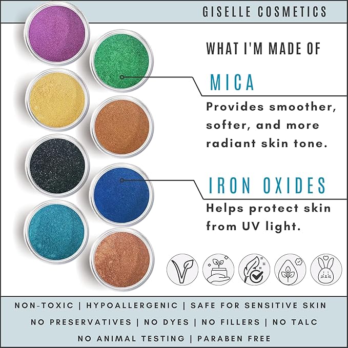 Loose Mineral Eyeshadow and Contouring Palette - Caribbean 8 Shade Set-VivaGrace Women