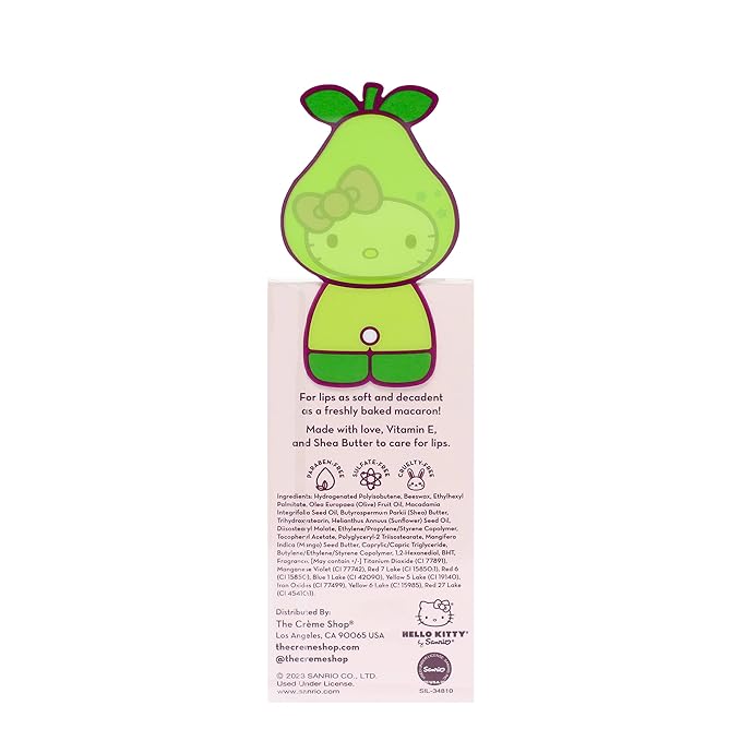 Hello Kitty Macaron Lip Balm - Juicy Pear Flavored-VivaGrace Women