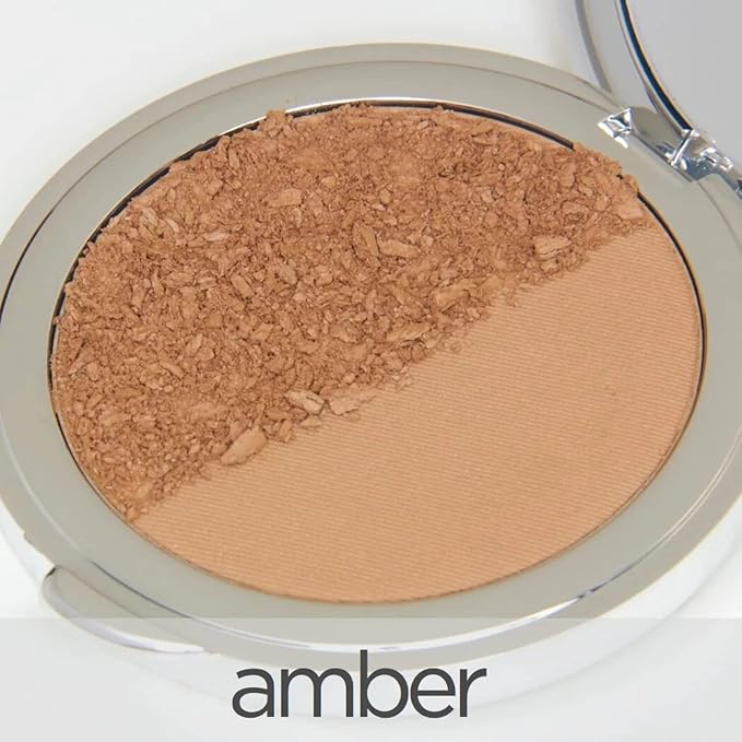 La Bella Donna Compressed Mineral Foundation - Amber, 12 oz Pressed Powder Makeup for All Skin Tones, Long Lasting Full Coverage Sun Kissed Tan-VivaGrace Women