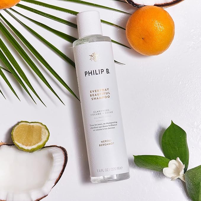 PHILIP B Everyday Beautiful Shampoo - 7.4 fl. oz. (220 ml) - Clarifying, Volumizing and Shine Enhancing, Removes Excess Buildup, Sulfate-Free, Made in USA-VivaGrace Women