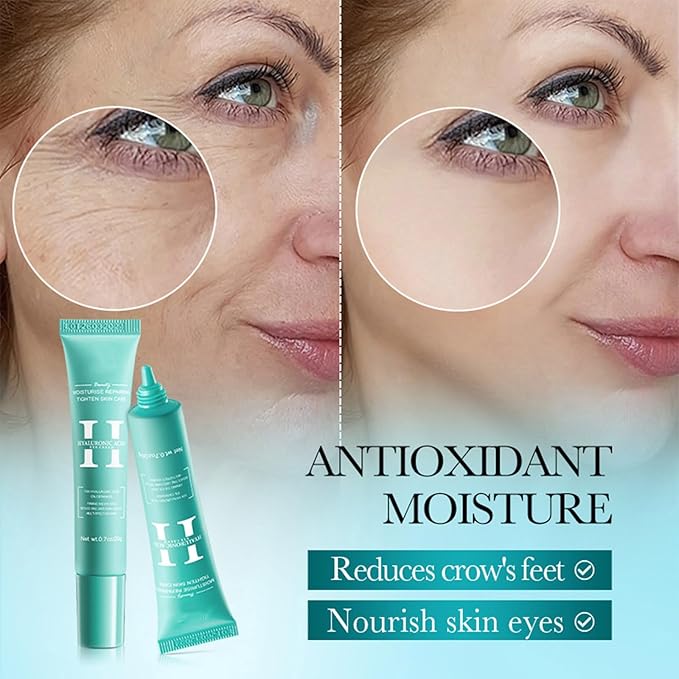 2 PCS Hyaluronic Acid Repair Eye Cream for Dark Circles,Bags Under and Puffiness,Eye Wrinkle Firming Cream Moisturise Repairing Thghten Eye Skin Care-VivaGrace Women