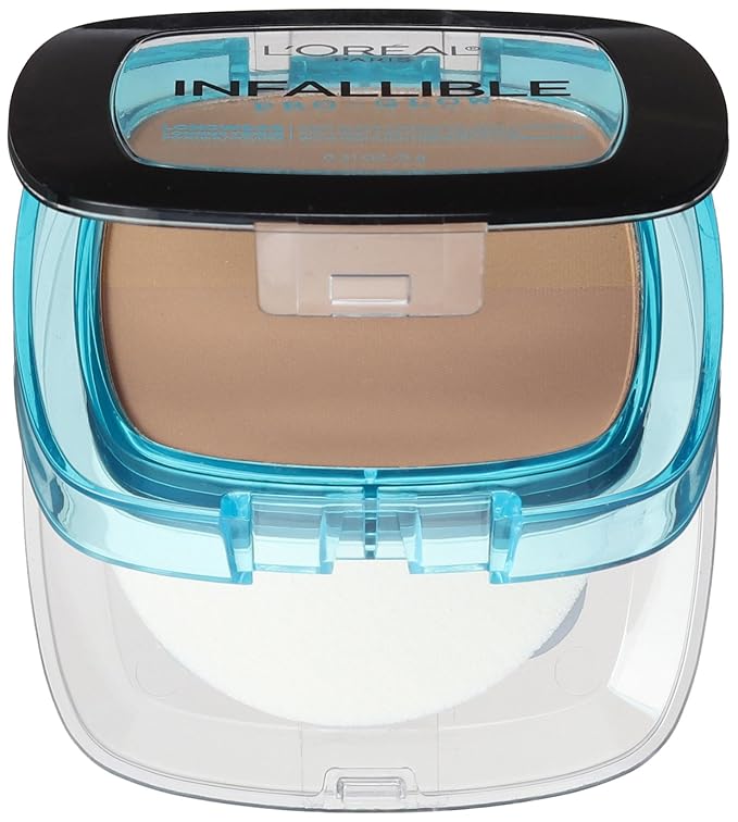L'Oréal Paris Infallible Pro Glow Pressed Powder, Natural Beige, 0.31 oz.-VivaGrace Women