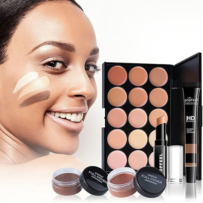 All-in-one Makeup Set Holiday Gift | Full Makeup Kit for Women Essential Starter Bundle Include Eyeshadow Palette Lipstick Blush Cream Concealer Face Powder Eyeliner Mascara Lipgloss Brush-VivaGrace Women