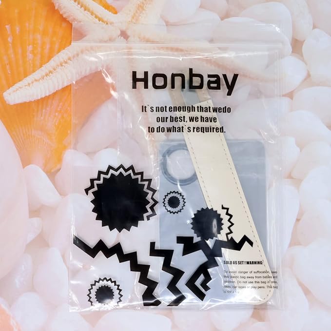 Honbay 1PCS Stainless Steel Makeup Spatula and 1PCS Makeup Mixing Palette with PU Leather Cover for Cosmetic Foundation Pigment Blending-VivaGrace Women