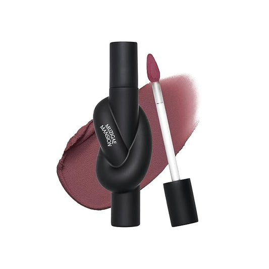 Tie Up Cover Tint - Waterproof & Long Lasting Lip Stain for Women - Korean Base Nude Tint Stick - Kbeauty Matte Gloss - Mood Color Changing (06 COLDISH MAUVE, 0.2 Fl oz)-VivaGrace Women