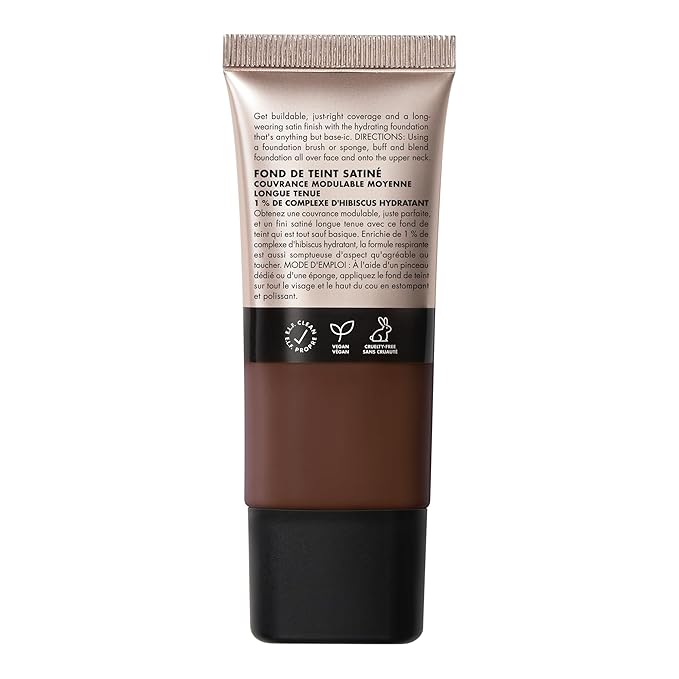 e.l.f. Soft Glam Foundation, Medium Coverage, Long-Lasting & Buildable Foundation For A Smooth, Satin Finish, Vegan & Cruelty-Free, 60 Rich Cool-VivaGrace Women