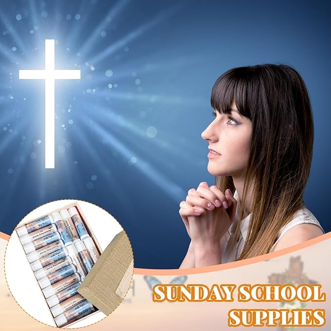 50 Pcs Christian Religious Gifts Bulk Bible Verse Lip Balms Favors Inspirational Scripture Gifts Sunday School Church Christmas Employee Appreciation Gifts for Women Men Staff Coworkers-VivaGrace Women
