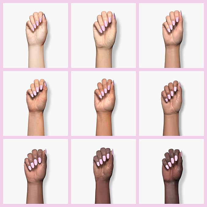 essie Salon-Quality Nail Polish, 8-Free Vegan, Soft Purple, Go Ginza, 0.46 fl oz