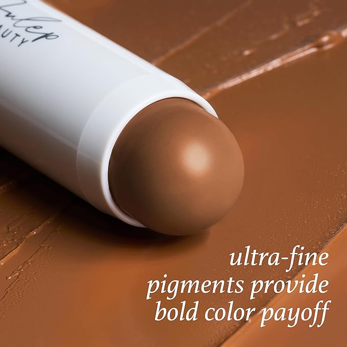 Julep Skip the Brush Cream to Powder Bronzer & Contour Stick - Melted Cocoa Medium skin tones - Long Lasting Blendable and Buildable Color -Multi-Use 2-in-1 Blush and Lip Makeup Stick-VivaGrace Women