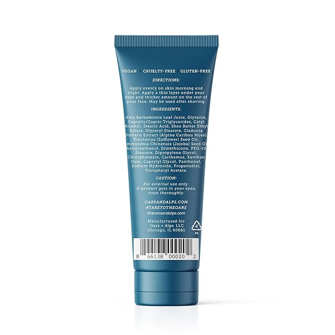 Oars + Alps Face Moisturizer and Eye Cream, Hydrates Skin with Shea Butter and Jojoba Oil, Anti Aging, Vegan and Gluten Free-VivaGrace Women