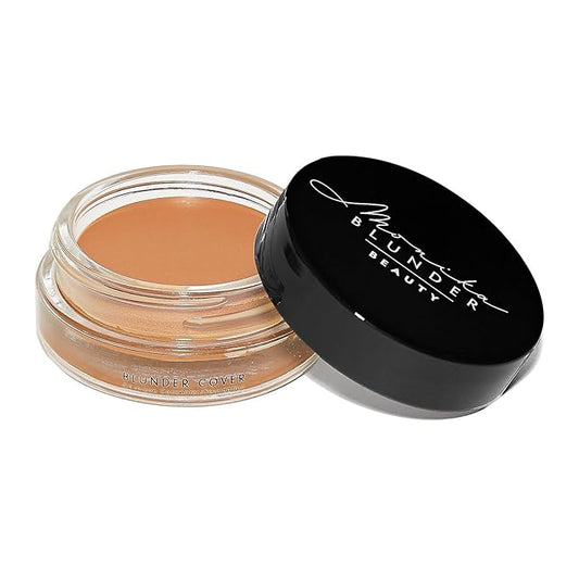 Monika Blunder Beauty - Blunder Cover Foundation Concealer - Shade: 6 - Sechs - Deep, Neutral/Golden Undertones - Clean Beauty, All-In-One, Cruelty-Free, Vegan - 0.62 oz-VivaGrace Women