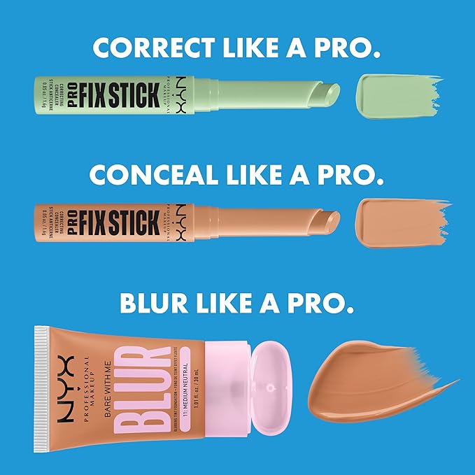 NYX PROFESSIONAL MAKEUP Pro Fix Stick Correcting Concealer, Buildable Medium Coverage Concealer Stick - Yellow-VivaGrace Women
