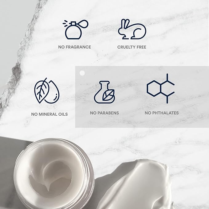 Eye+Lip Nourishing Cream with Caffeine, Vitamin K, Vitamin C, and Peptides. De-Puffs and Reduces Dark Circles. Fragrance-Free, Cruelty-Free. (0.5 ounce) (0.5 oz)-VivaGrace Women