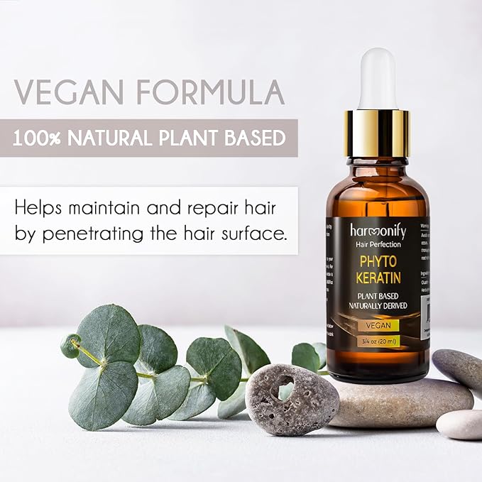 Pure Phyto Keratin Serum, Nourishing and Reviving Damaged Hair and Scalp, Natural, Vegan Phyto Hair Products, Thicker and Healthier Hair in 90 Days, All Hair Types-VivaGrace Women