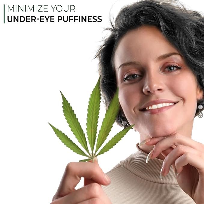Rejuvenating Hemp Eye Cream with Hemp Oil, Hyaluronic Acid, Rosehip Oil, and Vitamins. Formulated to Treat the Sensitive Skin around the Eyes.-VivaGrace Women