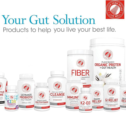 Silver Fern Brand Ultimate Clean-Up Kit - Mild Issues - Cleanse Capsules & Nano Scrub Liquid, I Kit, 30 Day Supply, No Gluten, No Dairy, Made in USA-VivaGrace Women