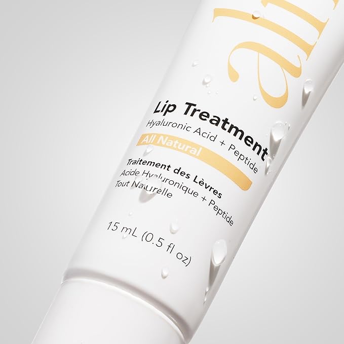 Alfie Hyaluronic Acid Lip Booster -Natural Flavor -15ml/0.5 Fl. Oz -Peptide Lip Treatment -Lip Plumper and Filler -Lip Serum and Moisturizer -Lip Volume Hydrating Treatment -Vegan Friendly, Non-Toxic-VivaGrace Women