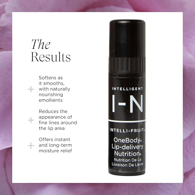 OneBody Lip Delivery Nutrition, Antioxidant-Rich Lip Balm Nourishes, Protects, and Perfects, for All Skin Types, 0.3 Oz-VivaGrace Women