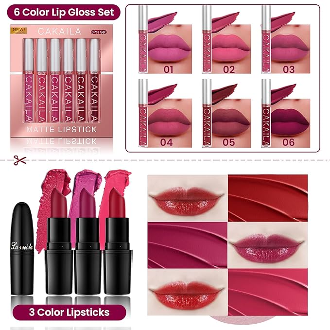 Makeup Kit for Women, Travel Makeup Kit, Makeup Full Kit for Beginners Teens Girls, Makeup Bundle Include 3 Matte & Shimmer Eyeshadow Palettes, Blush Palette, Lip Gloss Set, Concealer-VivaGrace Women