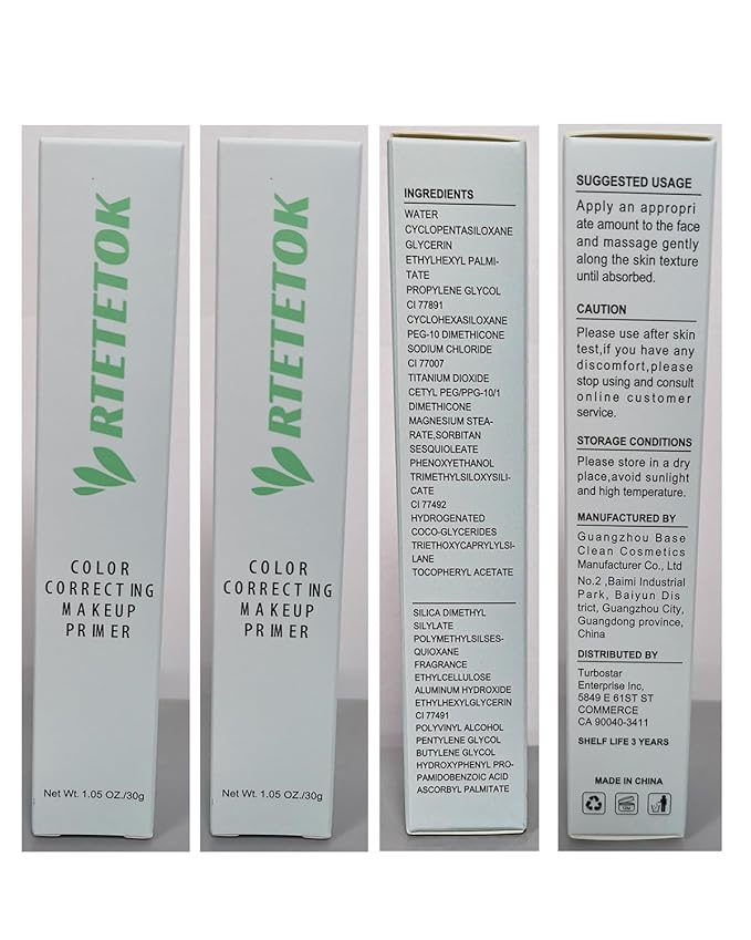 Green Primer Color Correcting for Face Before Makeup, Smoothing Primer Color Corrector for Redness, Brightening Base Makeup for Combination Skin-VivaGrace Women