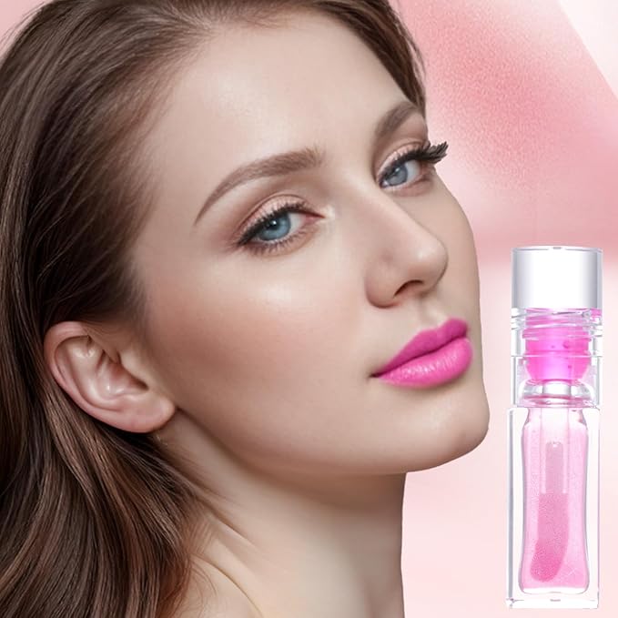 2pc Magic Color Changing Lip Oil, Hydrating Lip Glow Oil Plumping Gloss Tinted Lip Balm Transparent Moisturizing Toot Lip Care-VivaGrace Women