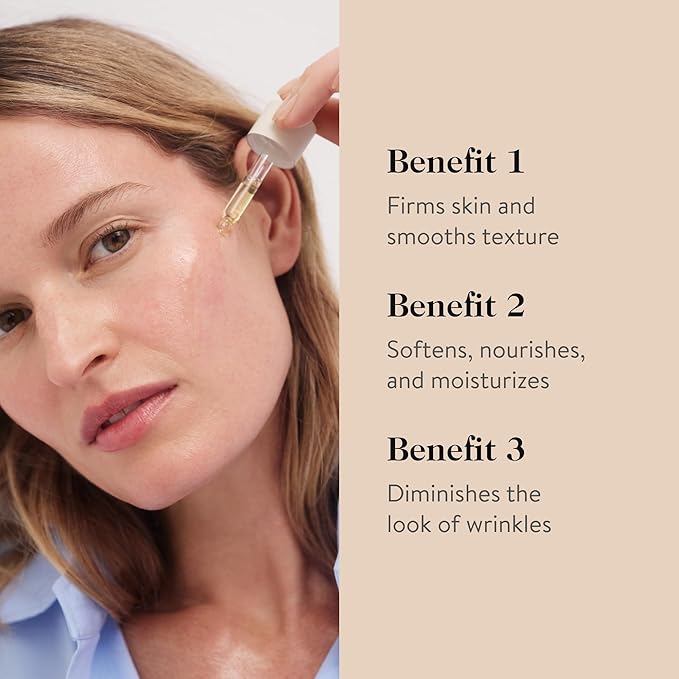 goop Beauty Nutrient Face Oil | Anti Aging Moisturizer for Smooth Skin Texture & Wrinkles | Bakuchiol, Cacay, & Organic Amla | 1 fl oz-VivaGrace Women