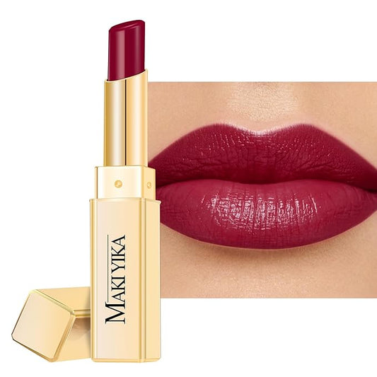 MAKI YIKA Moisture Dark Berry Lipstick for Women Hydrate Lip Gloss for Dry Cracked Lips Weightless Glossy Lip Color Juicy Finish,M039 Blush Berry-VivaGrace Women