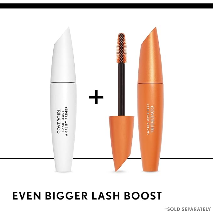 Covergirl LashBlast Volume Mascara and Lash Blast Amplify Eyelash Primer, Very Black, Value Pack