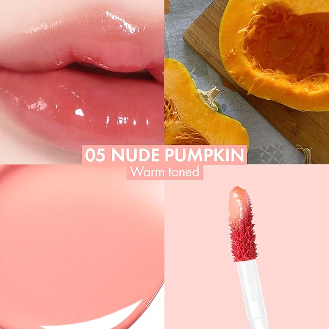 Amuse SEOUL BEBE TINT - 05 NUDE PUMPKIN | 24-hour Long-lasting Lip Stain, Plumping, Hydrating, Moisturizing, No Peel Off, Lip Care, Treatment, Non Sticky, Korean Lip Tint for Dry Lips-VivaGrace Women