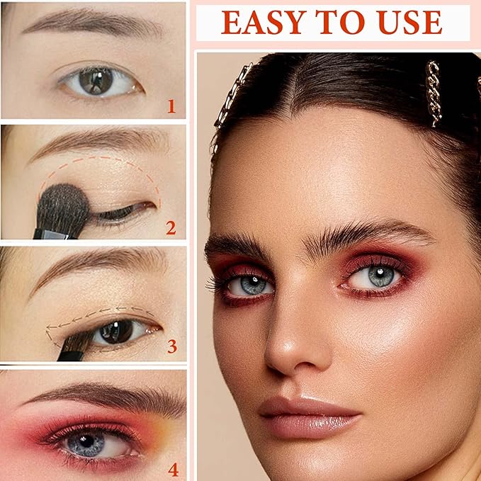 12 Color Naked Eyeshadow Palette,Matte Earth Color Eyeshadow,Natural Nude Eyeshadow Palette,Professional Waterproof and Smudge Proof Eye Shadow Palette Kit,Eye Makeup Set for Women(A)-VivaGrace Women