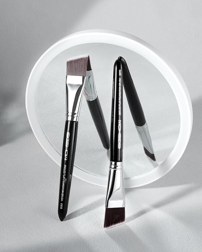 EIGSHOW Angled Flat Foundation Brush, Vegan Synthetic Bristles, Streak Free Application, Face Makeup Brush For Blending Liquid, Cream, Face Mask (E870)-VivaGrace Women