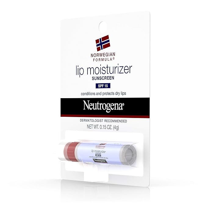 Neutrogena Norwegian Formula Lip Moisturizer, SPF 15, 0.15 Ounce-VivaGrace Women