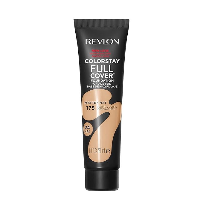 Revlon Liquid Foundation, ColorStay Face Makeup for Normal and Dry Skin, Longwear Full Coverage with Matte Finish, Oil Free, 175 Natural Ochre, 1.0 Oz-VivaGrace Women