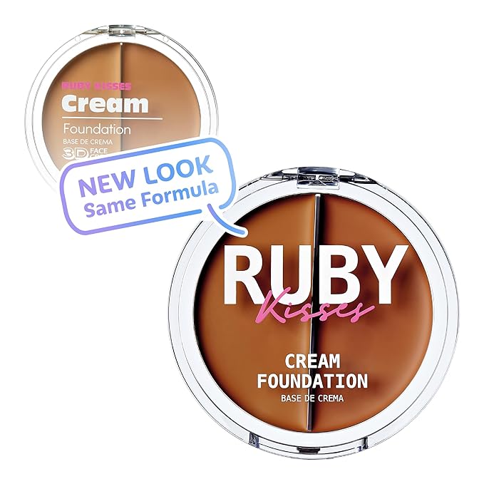 Ruby Kisses 3D Face Creator Cream Foundation & Concealer, 12 Hours Long Lasting, Medium to Full Coverage, Non-Greasy, Ideal for Makeup & Contour Palette (Level 10)-VivaGrace Women