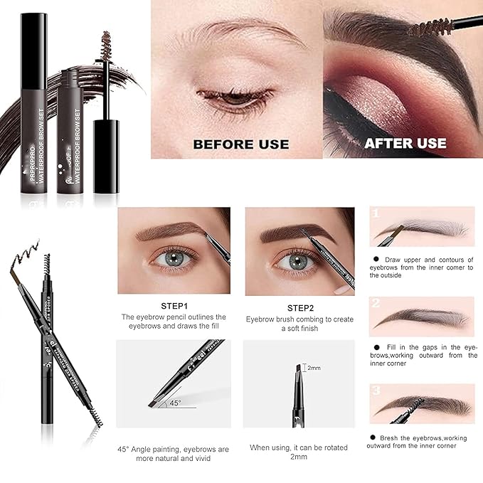 MAEPEOR All In One Makeup Kit for Girls Women 27 Piece Full Makeup Gift Set with Eyebrow Pencil Eyeliner Eyeshadow Palette Mascara Foundation Concealer Lip Gloss Lipstick Makeup Remover Makeup Brush (POP004B)-VivaGrace Women