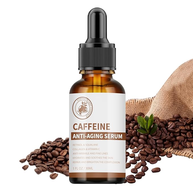 Caffeine Eye Serum Under Eye Treatment Serum for Moisturizing Anti-Aging Brightening Eye Serum, Caffeine Eye Cream for Wrinkles, Dark Spots and Dark Circles Beauty Skin Care-VivaGrace Women